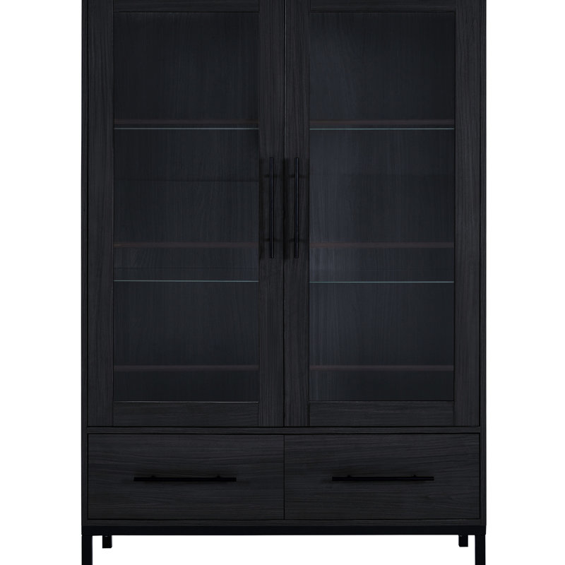 Armoire de rangement de 60 po, Noir