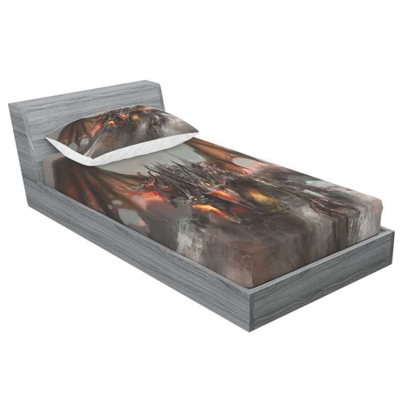 Microfiber Sheet Set, Twin Sheet Set with Fitted Sheet
