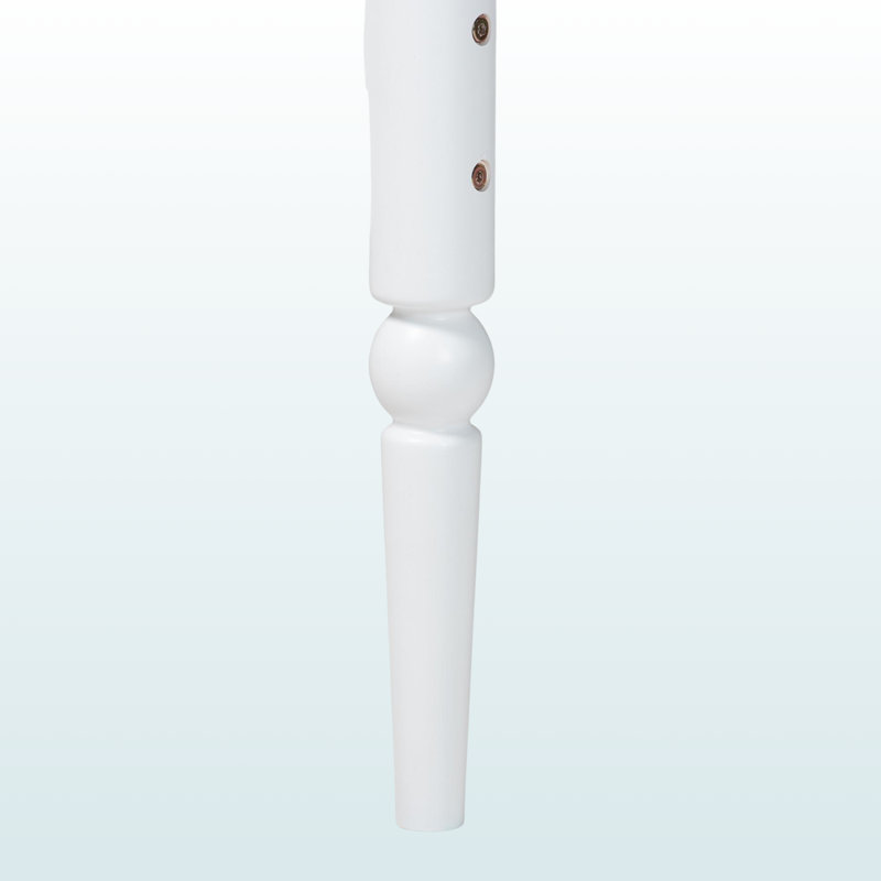 Lit superposé Fable Bobbin avec échelle, fini blanc, Blanc
