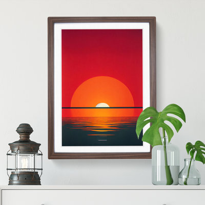 Awesome Abstract Ocean Sunset - Single Picture Frame Print