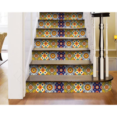 Carreau de mosaïque auto-adhésif en vinyle 4 po x 4 po