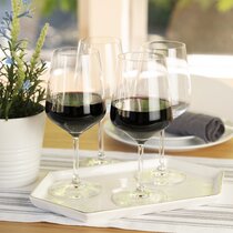 Viski Raye Angled Crystal Chardonnay Wine Glasses Set of 2 - Premium  Crystal Clear Glass, Modern Stemmed, Flat Bottom White Wine Gift Set - 13oz