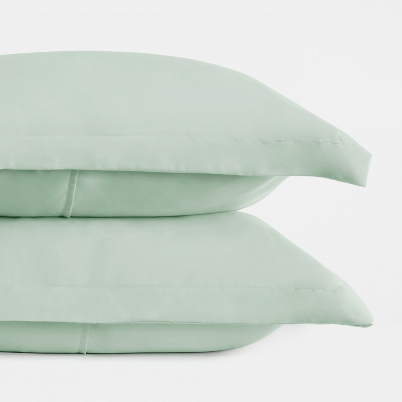 Pillow Shams 2-Pack Microfiber Ultra Soft Bedding, Standard, Aqua