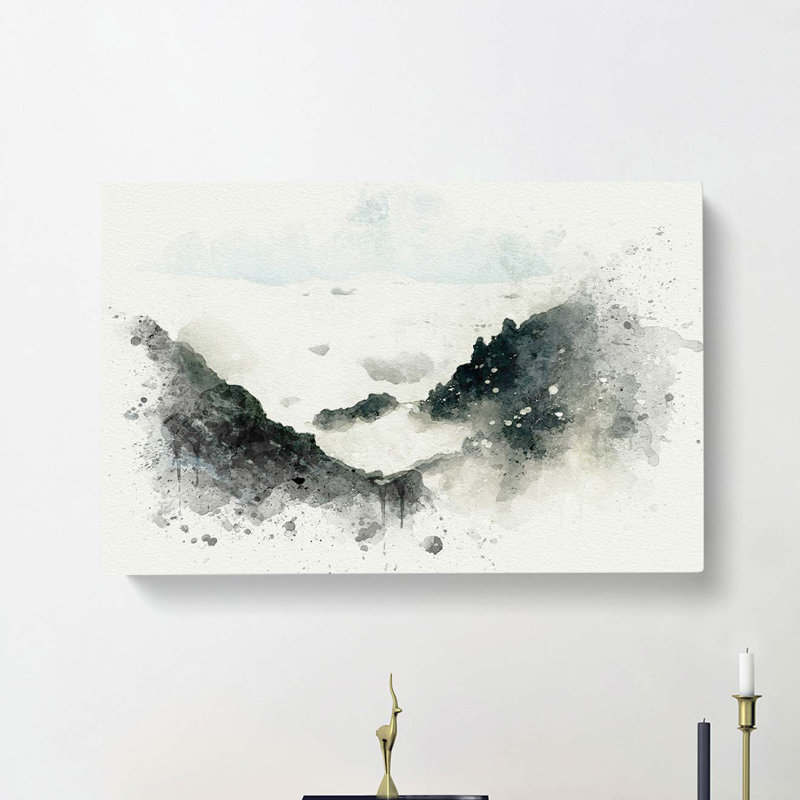 Misty Tatra Mountains In Slovakia In Abstract - Wrapped Canvas Painting, 40cm H x 60cm W x 3cm D