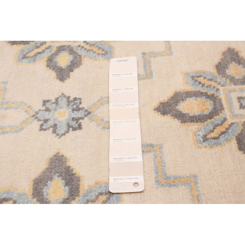 One-of-a-Kind 8' X 10' New Age Wool Area Rug in Ivory
