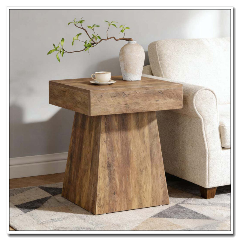 Table de chevet étroite, table basse, table basse carrée