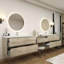 Meuble-lavabo mural 126 po avec lavabo en acrylique renforcé Aliki-1757844480
