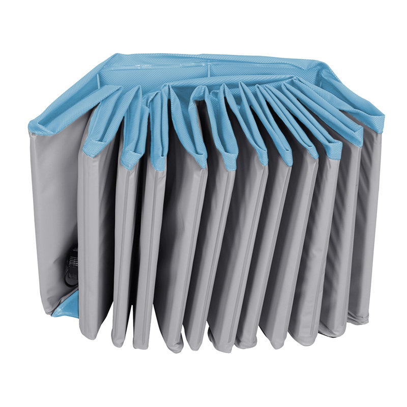 Size Foldable Pet Pool with Repair Patches, 30cm H x 160cm W x 160cm D, Grey