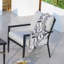 Chaise de terrasse pour 2 personnes avec coussins Diannah
