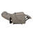 Folu Power Lift Recliner Chair With Heat And Massage, Gray Polyester Blend