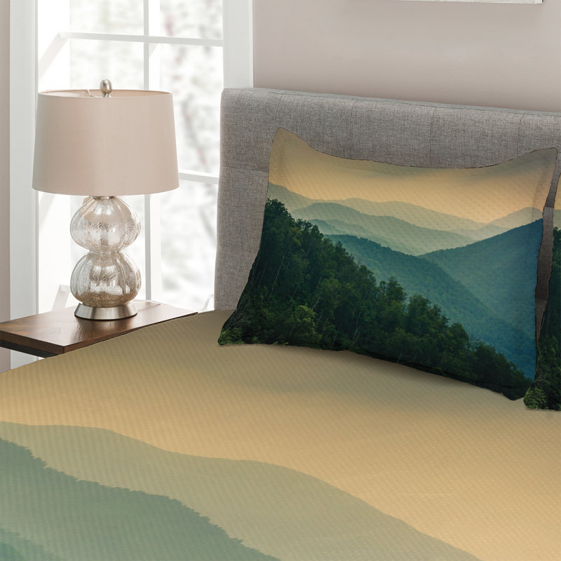Rustic Coverlet, King Bedspread + 2 Shams