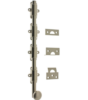 Solid Brass 24" Heavy Duty Surface Bolt