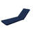 2Pcs Chaise Lounge Cushions - Navy Blue,  Cloth, & Fade , Removable Zippered Cushion Covers, High Resilience Sponge Core, Adjustable Straps For Comfort Seat Replacement , Fading, Detachable-153712646