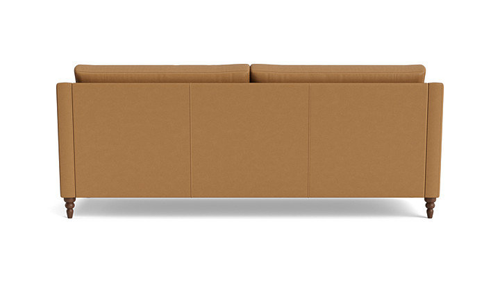 Vera Sofa (85"), Brown, Walnut Finish (Angled)