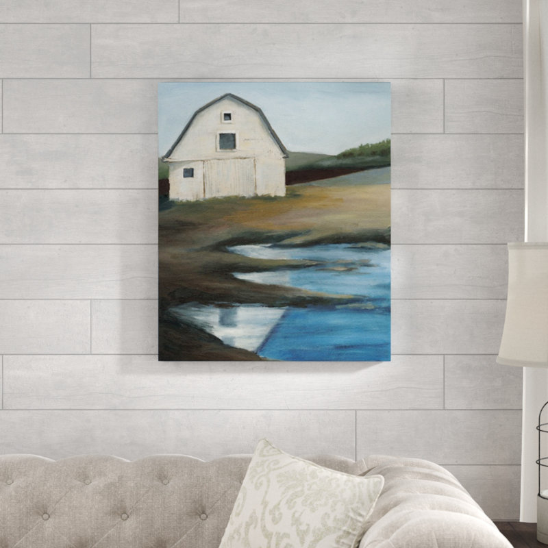 « farmstead i », reproduction d’art, H 30 po x l 25 po x P 1,5 po, Toile