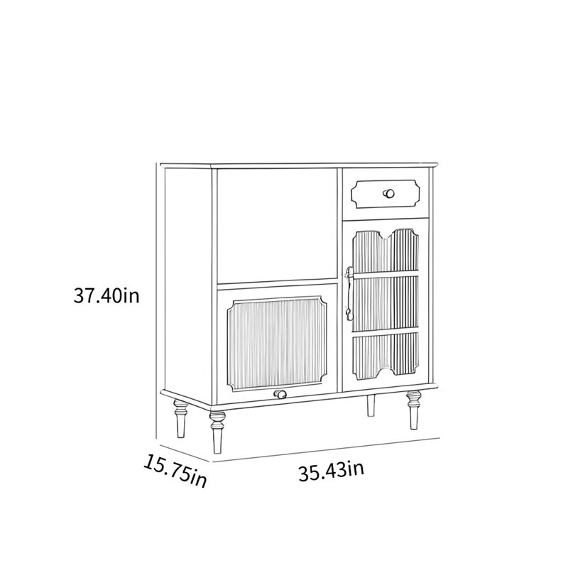 Retro Wall Mounted Minimalist Black Display Case