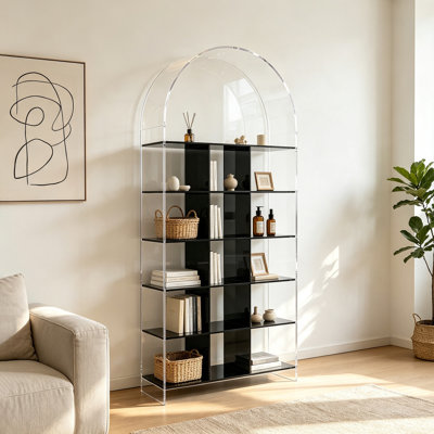 Bibliothèque en acrylique transparent