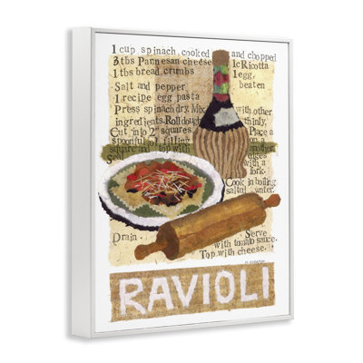 Art rétro de raviolis par Nancy Overton