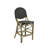 Dartavius Counter Stool - Black/beige