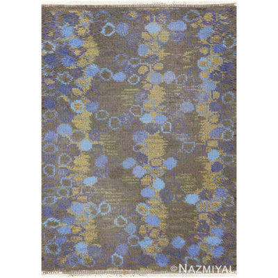 Scandinavian One-of-a-Kind Rectangle 4'2" x 5'7" Area Rug