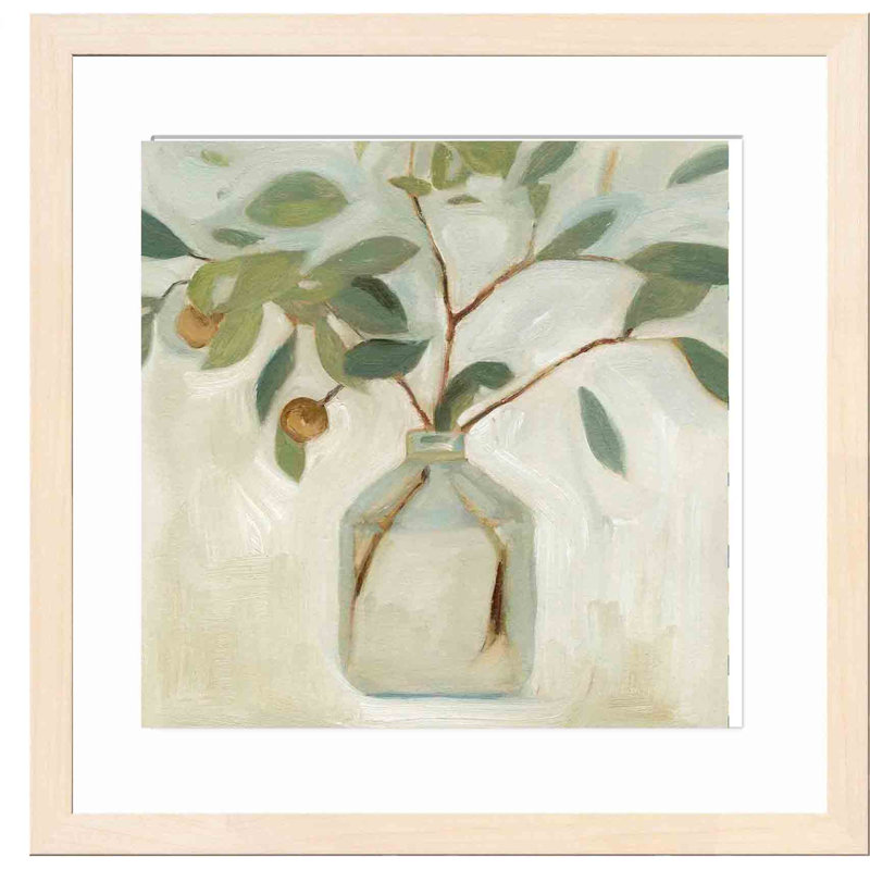 " Neutral Arrangement I " Painting Print, Maple, 17.8" H x 17.8" W x 1.18" D