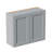 Gray Shaker Solid Wood Wall Cabinet With Soft-Close Doors-1608063345-1608063351