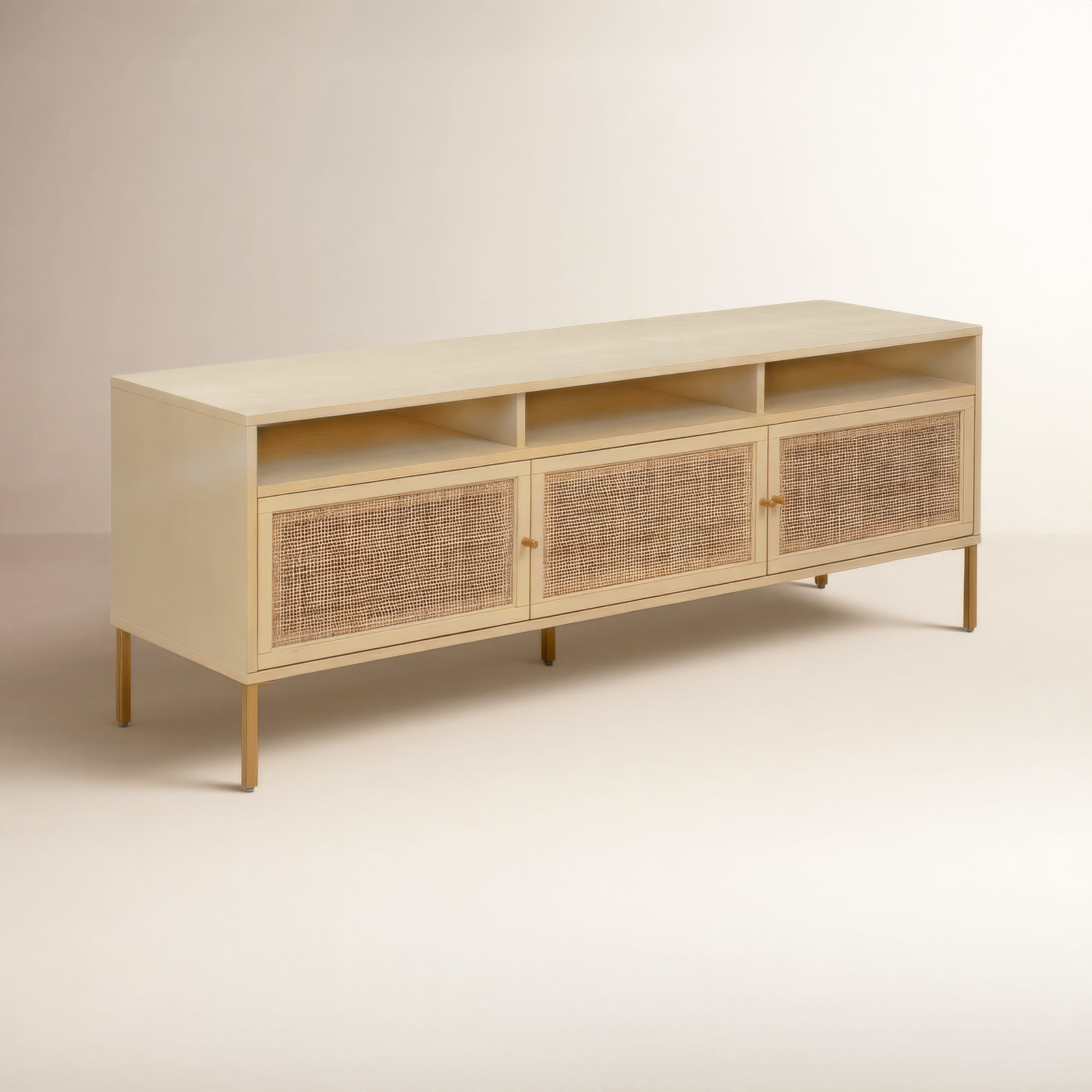 Cassi Media Console, Buttermilk 