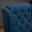 Fauteuil d'appoint capitonné à dossier haut