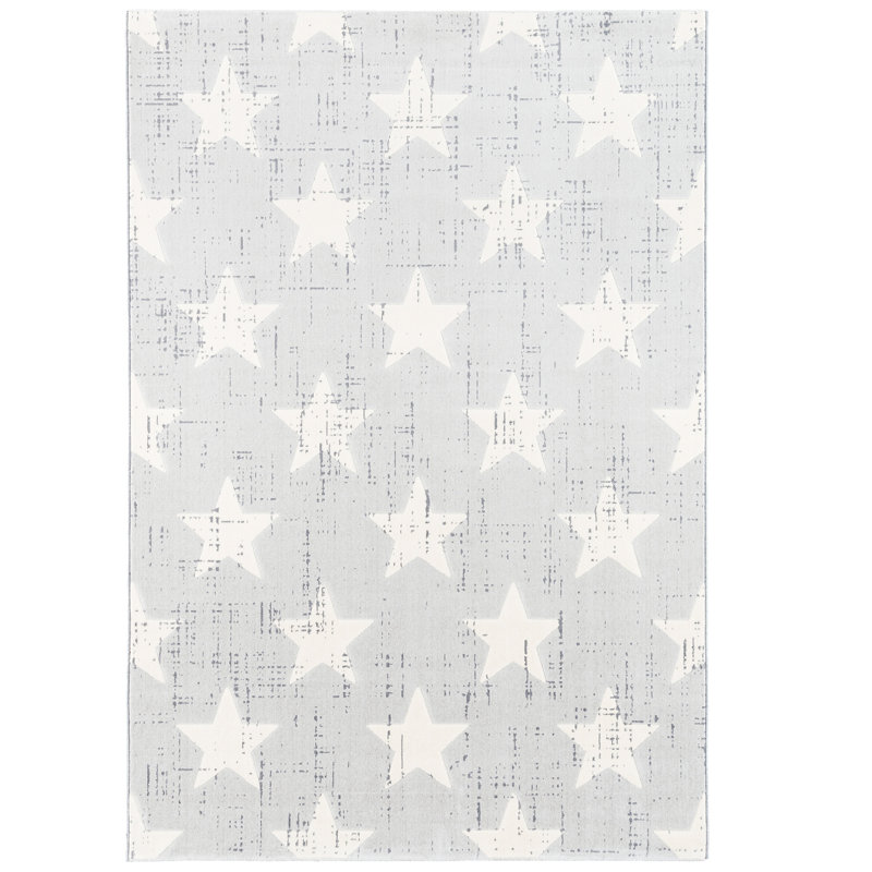 Canvas Geometric Area Rug, Rectangle 120 x 170cm