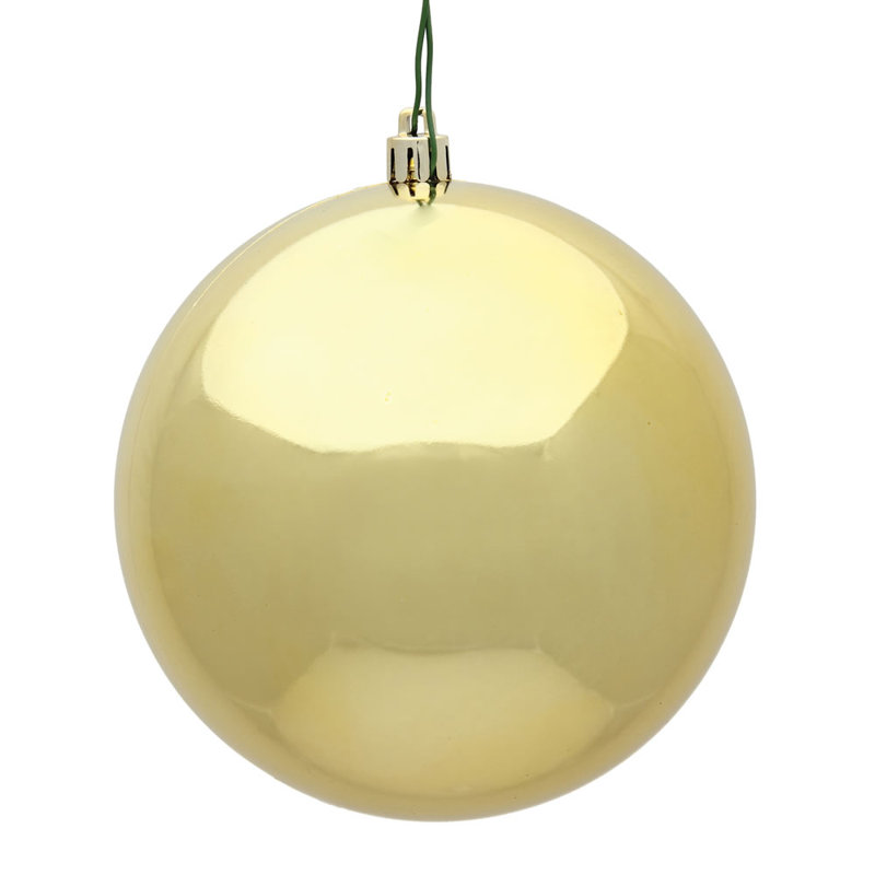 Décoration de boule décorative des Fêtes, 8", Or brillant