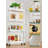 5.3" Slim Storage Cart - 4 Tiers Bathroom Organizer Mobile Shelving Unit Storage Rolling Utility Cart Slide Out Organizer For Kitchen Bathroom Laundry Narrow Places-110406611