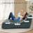 Couch And Lounger Bean Bag Sofa Chair With Premium Sponge For Bedroom,Living Room And Balcony-1096865333