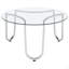Ensemble de tables basses chromées 3 pièces