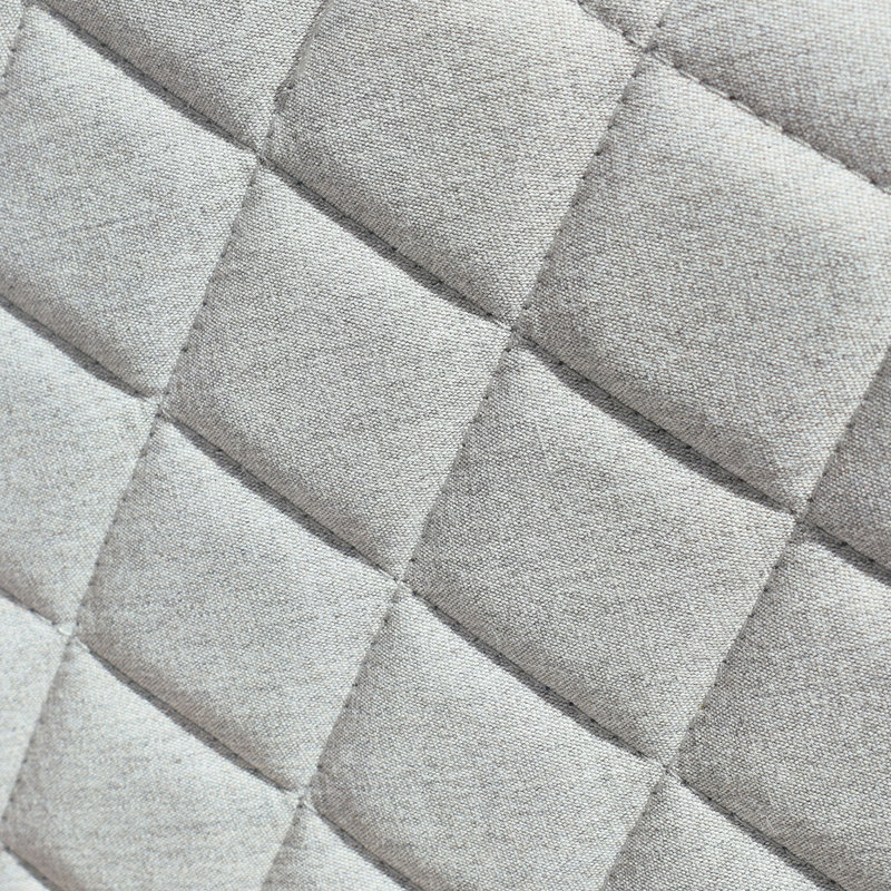 Sladkowski Outdoor Fabric 3 Seat Sofa Set, Light Grey, White