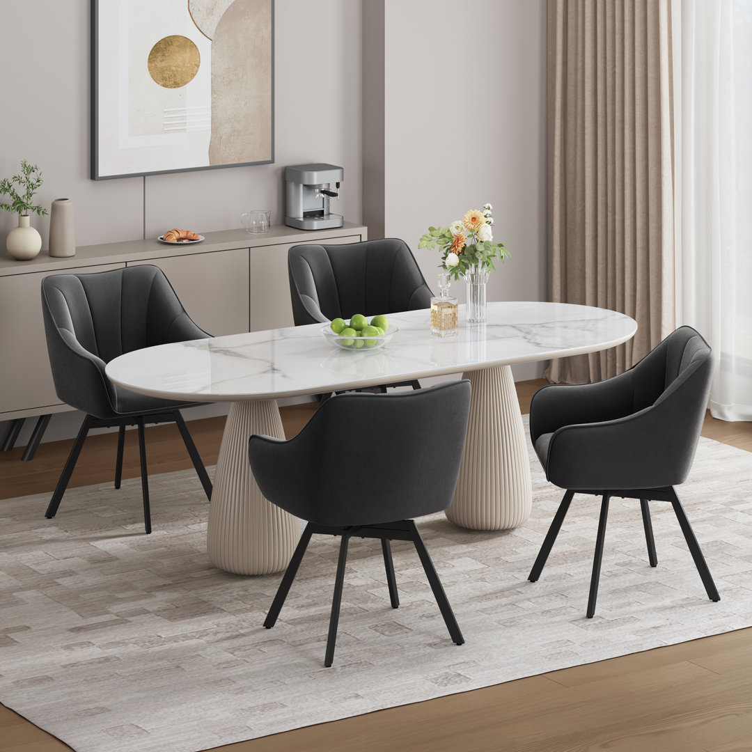 46.5cm H Polyester Upholstered Side Chair