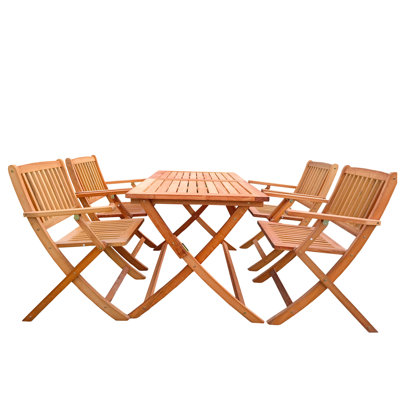 Patio Dining With Foldable Chairs And Table, For Indoor Outdoor, Increases Patio, Backyard, , Deck, Terrace Charm , Consisting Of 4 & 1 Enhances Ambiance