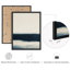 Reproduction d'art encadrée abstraite pour décoration intérieure moderne - 8 po x 10 po-116561657-116561660