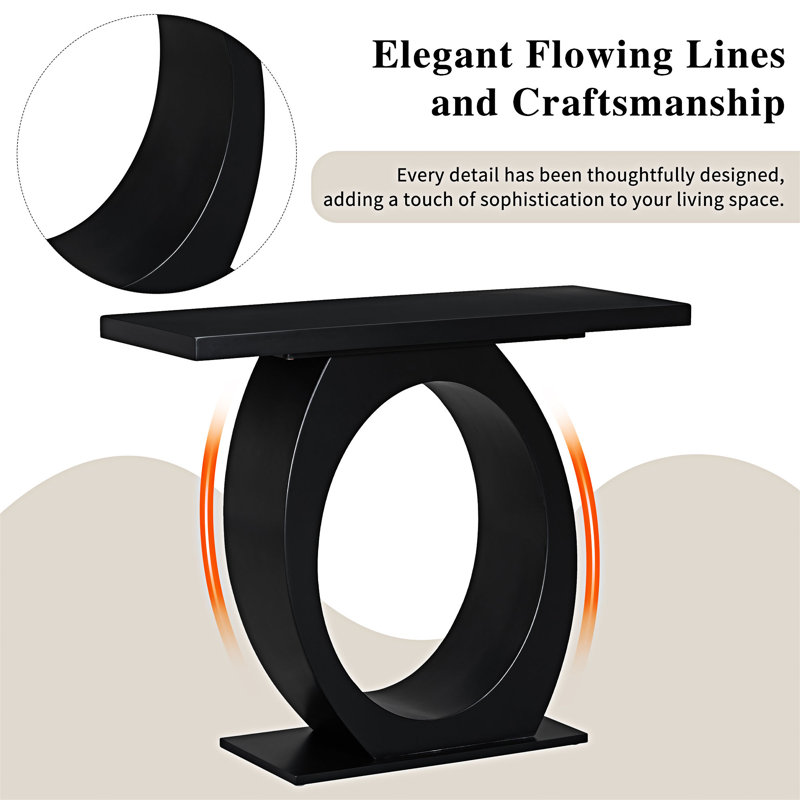 Ivy Bronx Console Table With Egg-Shaped Base - Wayfair Canada