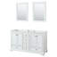 Ensemble de meuble-lavabo double 60 "avec miroir Deborah-97737073-97730154-97730155