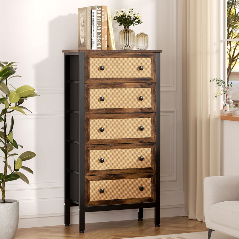 Annejet 62cm W 5 - Drawer Chest of Drawers