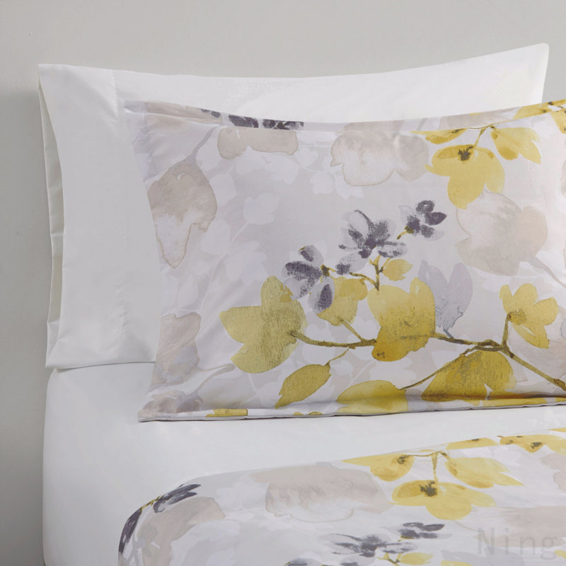 Comforter Set with Bed Sheets Yellow King, King Comforter + 8 Additional Pieces