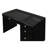 Makeup Vanity Table With 5 Drawers, Black Finish And Crystal For Bedroom Arrangement Style, Glass Top Setup-227606290