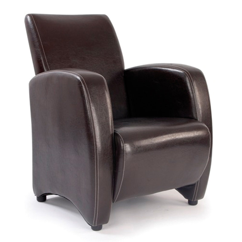 Faux Leather Armchair