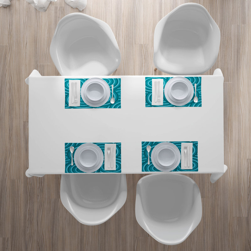 Polyester Geometric Rectangle Placemat