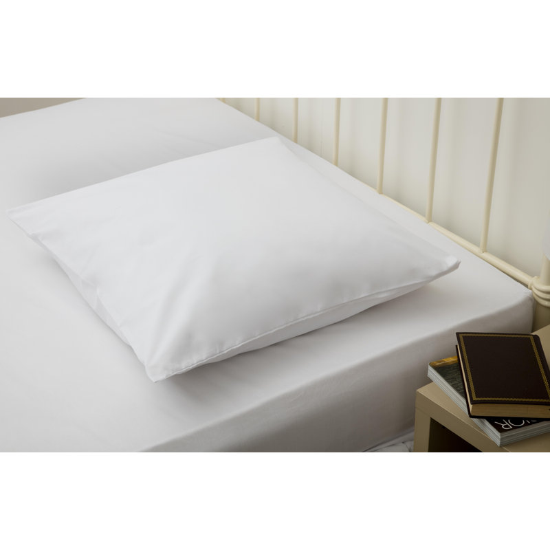 100% Cotton Square Pillow Case, White