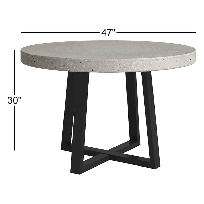 Vault Dining Table White, Light Gray