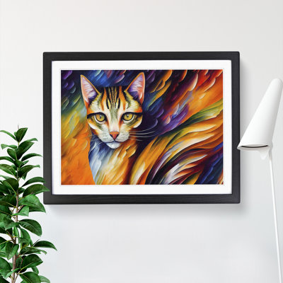 Cat Painting Vol.6 Abstract - Single Picture Frame Print