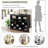 Sleek Design 24 Shoe Cubby Console, Modern Shoe Cabinet With Curved Base, Versatile Sideboard With High-Quality For Hallway, Bedroom, Living Room-1479204965