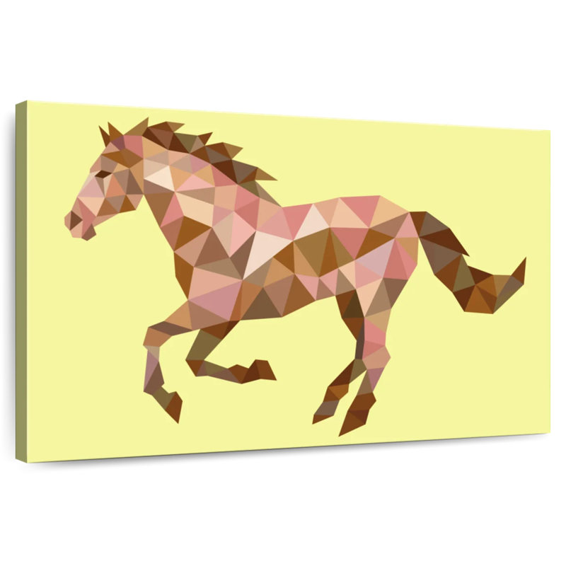 Brampt Geometric Horse, 24" H x 36" W