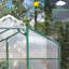 Serre en aluminium de 6 pi x 8 pi - Polycarbonate robuste pour accès à la cour arrière qui maintient des conditions de croissance des plantes constantes Bloque le soleil et protège contre les intempéries